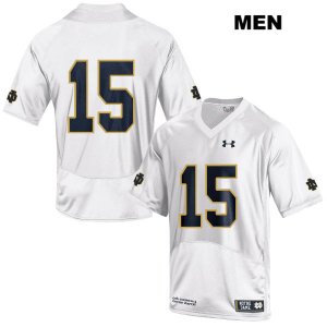 Notre Dame Fighting Irish Men's Phil Jurkovec #15 White Under Armour No Name Authentic Stitched College NCAA Football Jersey EVL5099UI